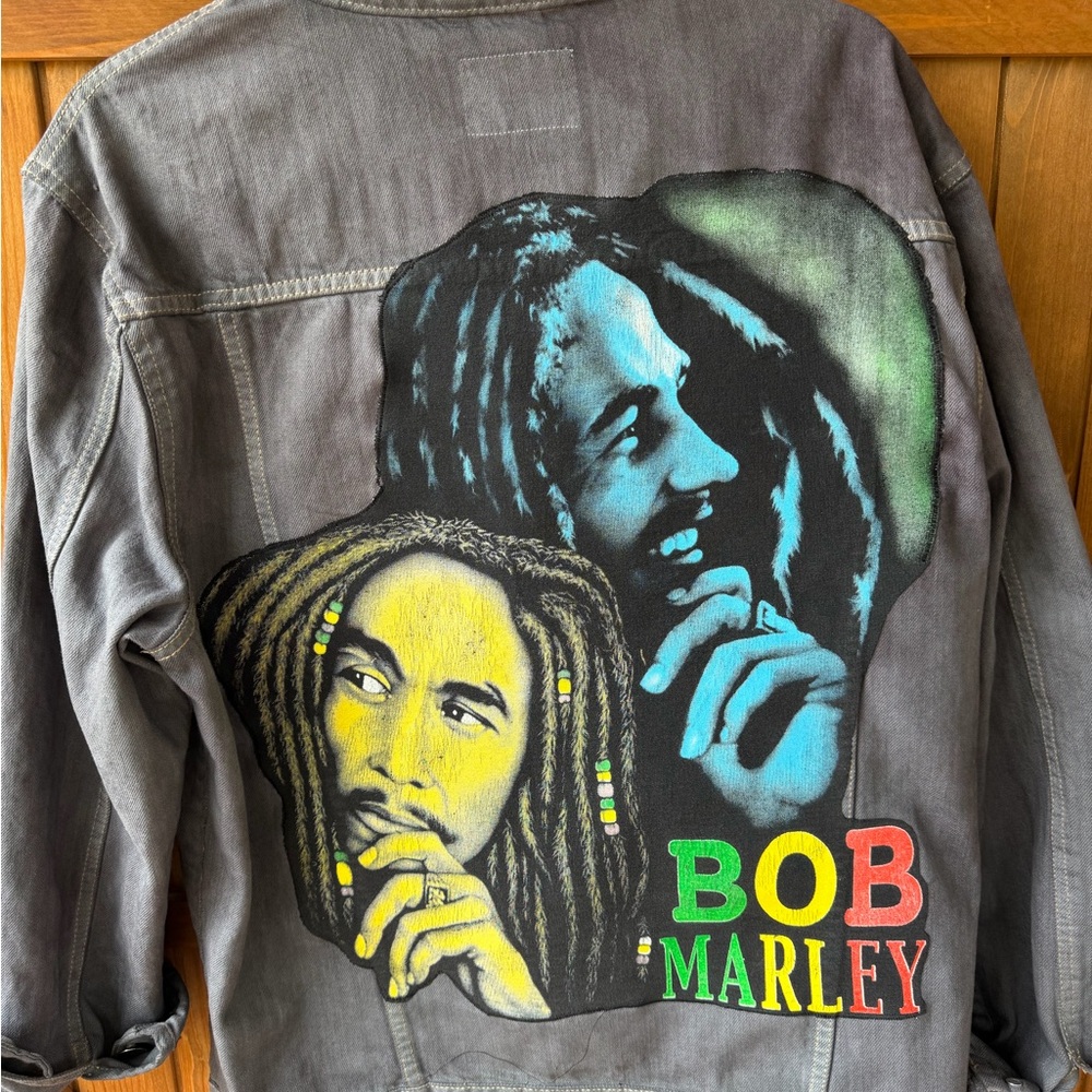 Bob Marley Graphic Denim Jacket